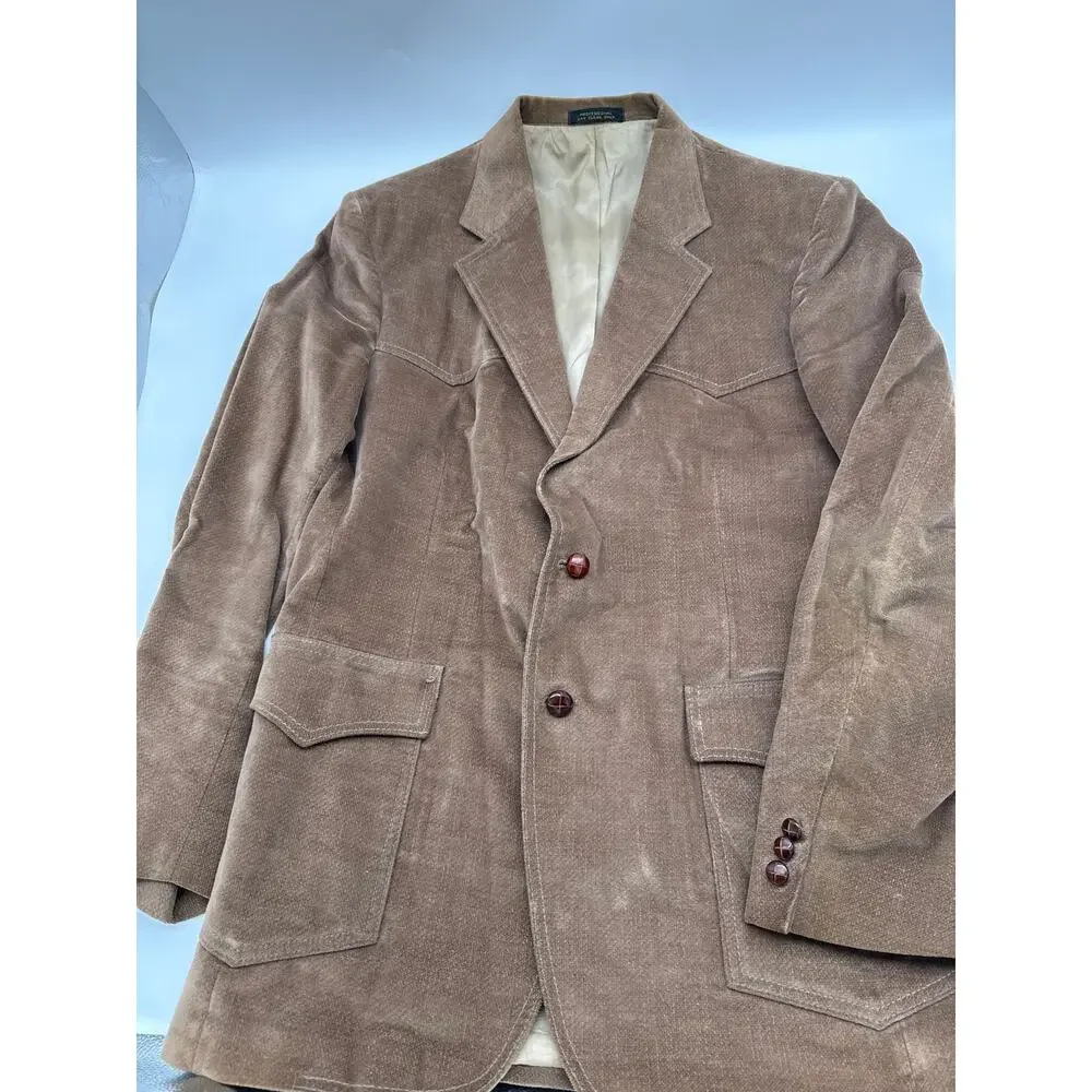 Mens Vtg Levis Western Wear Sport Coat / Blazer Sz 42L